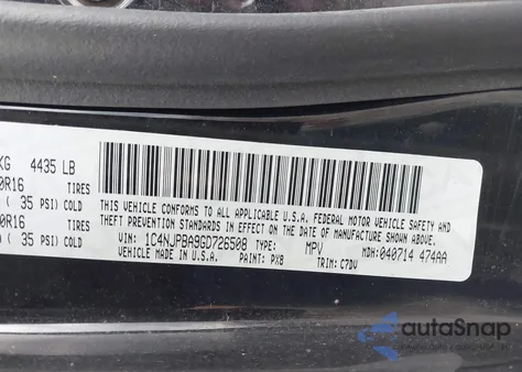 2016 Jeep Patriot Sport z USA, uszkodzony, nr VIN 1C4NJPBA9GD726508